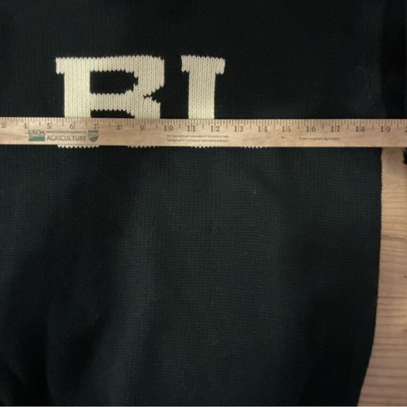 Polo by Ralph Lauren Black and White Crew Neck Sweater - Picture 3 of 5